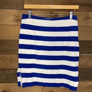 ** SOLD **Banana Republic Blue & White Stripes Skirt